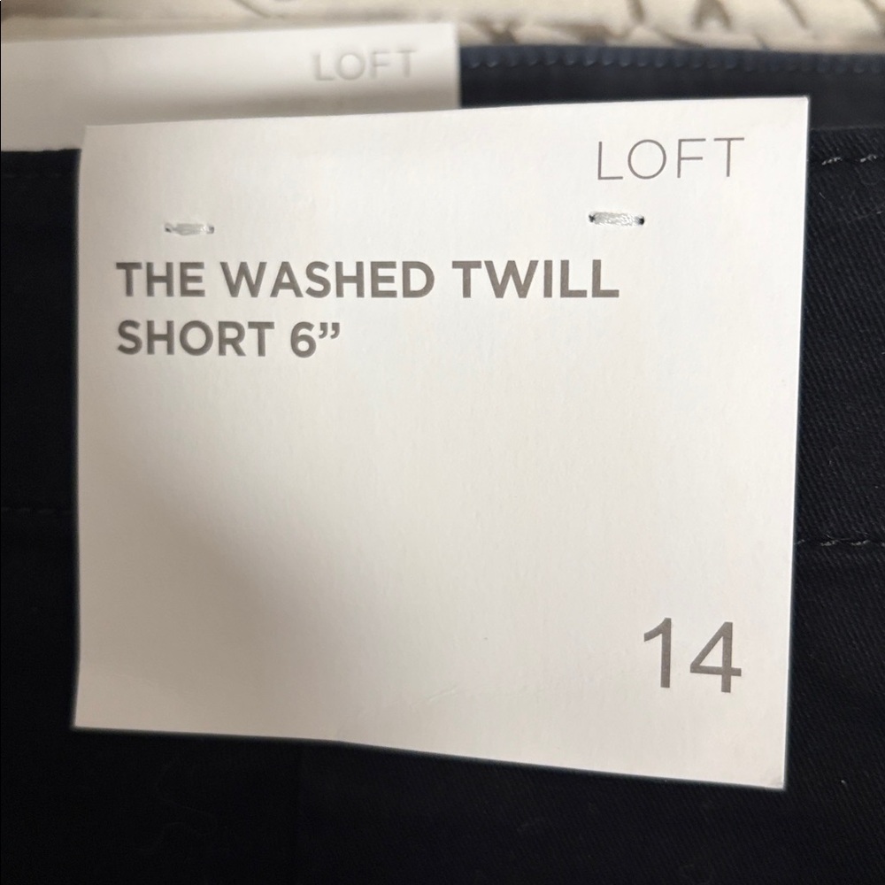 LOFT Classic Black Twill Shorts - Picture 4 of 5